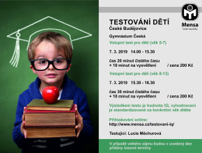 Mensa ČR - Testování dětí