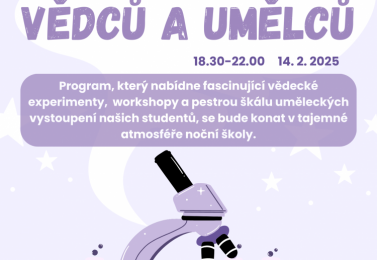 Finální program Noci mladých vědců, umělců a sportovců 14. 2. 2025
