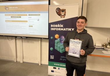 Naši studenti opět uspěli na soutěži Bobřík informatiky